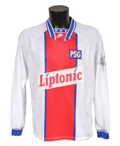 null Francis Llacer. Paris Saint-Germain jersey n°12 worn during the Champions League...