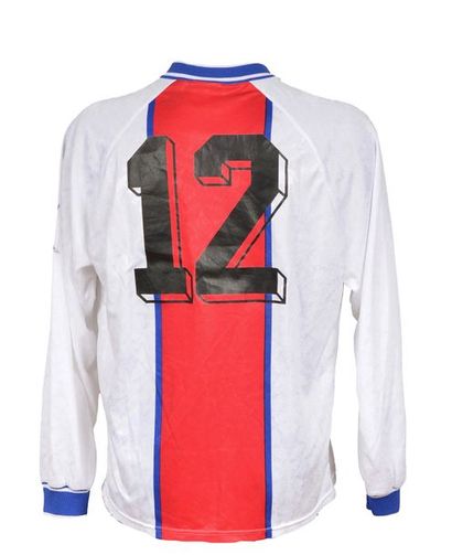 null Francis Llacer. Paris Saint-Germain jersey n°12 worn during the Champions League...