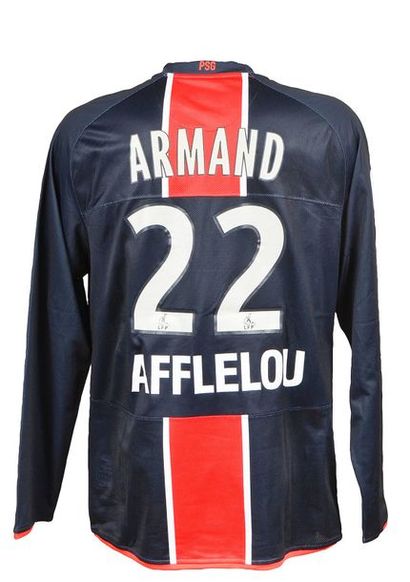 null Sylvain Armand. Maillot n°22 du Paris Saint-Germain porté lors de la saison...