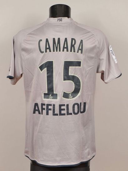 null Zoumana Camara. Paris Saint-Germain jersey n°15 worn during the 2008-2009 Ligue...