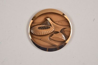 null Commemorative medal. Bronze by Huguenin.
Diameter 50 mm. In its original bo...