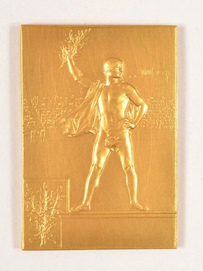 null Gilded bronze plate. "Physical education."
Offered by the Minister. By F. Vernon....