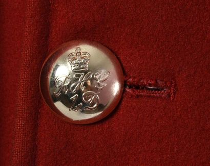 null Manteau de Life guard de la Maison royale britannique, manteau en drap de laine...
