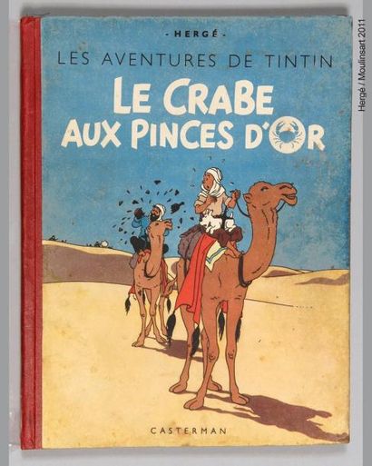 HERGÉ TINTIN NB 09. LE CRABE AUX PINCES D'OR. A18 1942 Edition Casterman n/b de 1942....