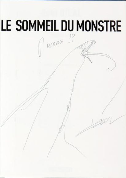 BILAL ENKI LE SOMMEIL DU MONSTRE Éditions Casterman 2006 album enrichi d'une dédicace...