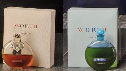 WORTH - (années 1930) Présentés dans leur coffret en carton gainé de papier titré,...