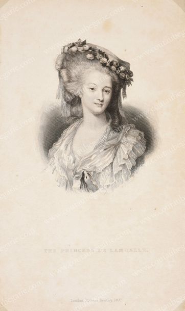 École FRANÇAISE du XVIIIe siècle Portrait de la comtesse d'Artois, née princesse...
