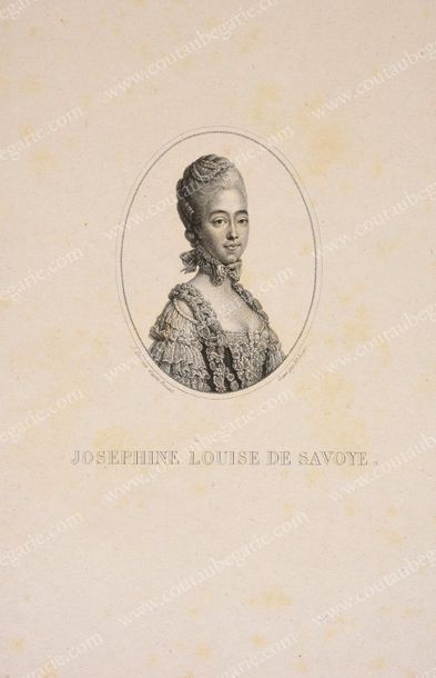 École FRANÇAISE du XVIIIe siècle Portrait de la comtesse d'Artois, née princesse...