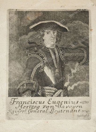 Ecole étrangère du XVIIIe siècle Portrait du prince Eugène de Savoie-Carignan (1663-1736)...