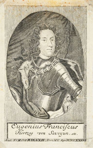 Ecole étrangère du XVIIIe siècle Portrait du prince Eugène de Savoie-Carignan (1663-1736)...