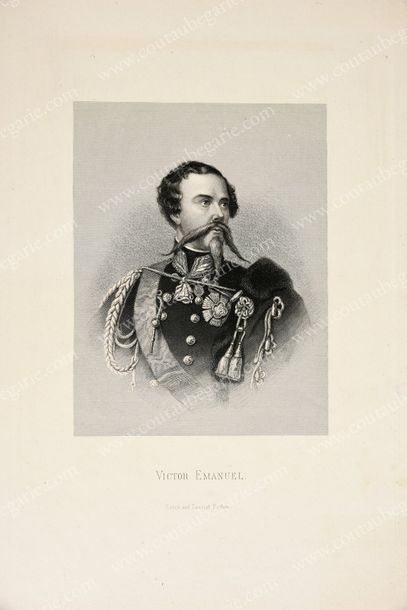 École Française du XIXe siècle Portrait de Victor-Emmanuel, roi de Sardaigne, futur...