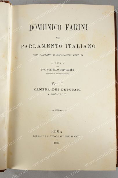 null BIBLIOTHÈQUE
DU ROI VICTOR-EMMANUEL III D'ITALIE.
TRIVISONNO Goffredo (1834-1900)....