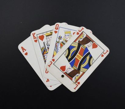 null GRANDS MAGASINS - Eventail aux cartes à jouer pour les 40 ans des "Galeries...