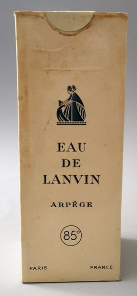 null Lanvin Parfums – « Arpège » - (années 1950) 1 flacon « Eau de Lanvin Arpège »...