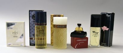 null Divers Parfumeurs – (années 1980-1990) Lot comprenant 1 flacon de 125ml d’eau...