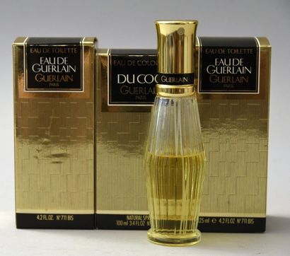 null Guerlain – (années 1980) Lot comprenant 2 flacons « abeilles blanches » contenant...