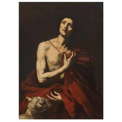  Jusepe de Ribera
(Xàtiva, 1591 – Napoli, 1652)
SAINT JOHN THE BAPTIST
oil on canvas,... Gazette Drouot
