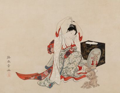  KATSAKAWA SHUNSHO (Japon, vers 1750-1821).

