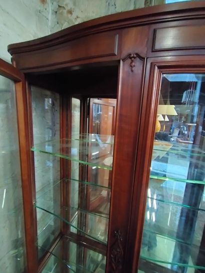 null Regency style display case, mahogany opening two doors. 20th century H:197 x...