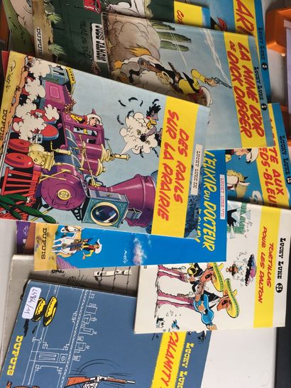 null LUCKY LUKE, Un ensemble de 15 BD format souple années 1977/1978 numéros : 1,2,3,7,9,10,...