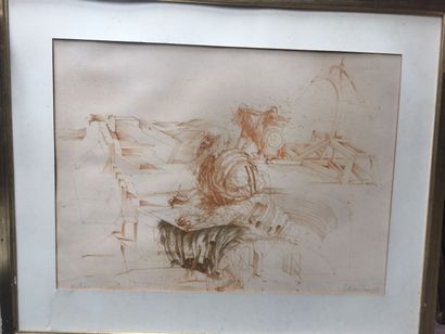 Claude WEISBUNCH, Léonard de Vinci, gravure...