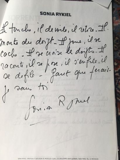 null LOUIS FERRAUD, documents divers sur la mode 1995, dessins, modèles, autographes...