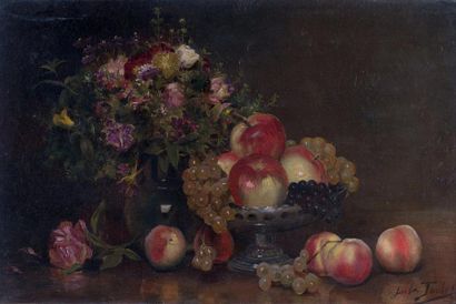 null Jules JOULOT, «Nature morte», HST, SBD, 48,5x75cm