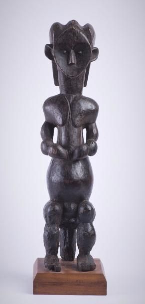 null Gardien de reliquaire, Fang, Gabon, bois, H : 61 cm