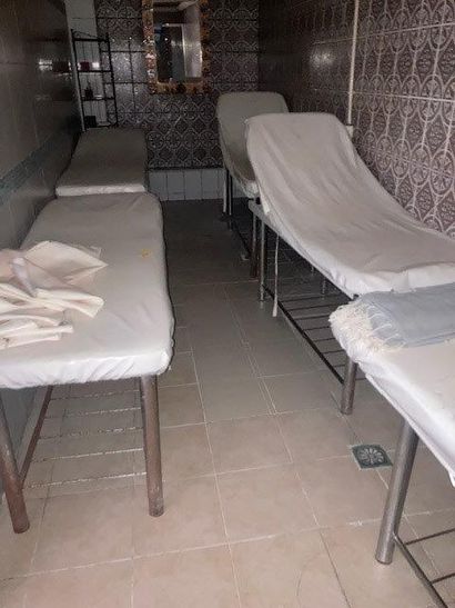 null 5 tables de massage, piétement métal