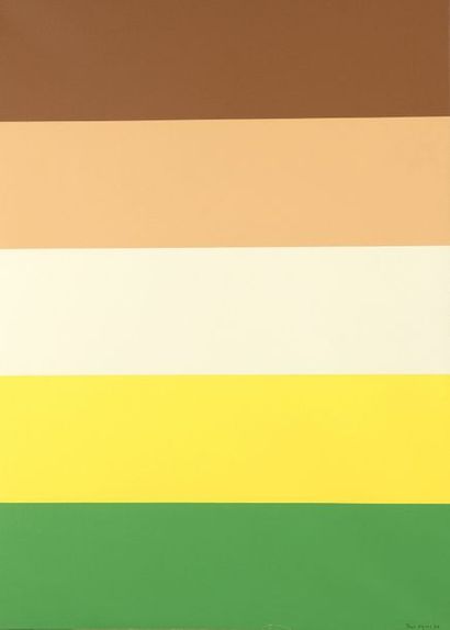 Jean LEGROS (1917-1981) 

Toile à bandes, 1976


Acrylique sur toile signée et datée...