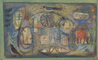 null Hans REICHEL (1892-1958)
SANS TITRE, 1948
Aquarelle sur papier monogrammé et...