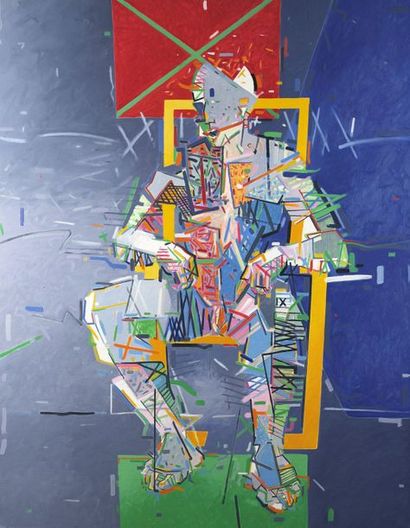 null Gérard LE CLOAREC (né en 1945)
PAPE X, 1986
Acrylique sur toile, triptyque,...