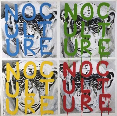 null KOUKA (1981)
NOCULTURE, 2011-2013
Acrylique et aérosol sur papier, marouflé...