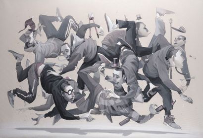null DIFUZ (1985)
MOVIMIENTO, 2018
Acrylique sur toile
90 x 130 cm