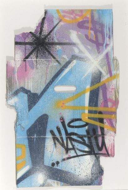 null NASTY (1974)
Sans titre, 2016
Acrylique et aérosol sur carton, signé en bas...