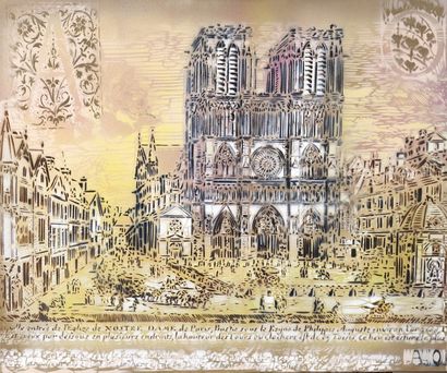 null ARTISTE OUVRIER (1972)
Notre-Dame, 2018
Acrylique, aérosol et pochoir sur toile,...