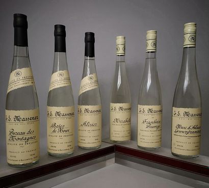 null 6 bouteilles EAUX DE VIE D'ALSACE - E. MASSENEZ 