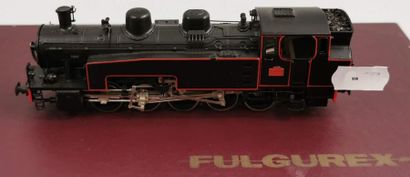 null FULGUREX : loco-tender 050 TQ 2, noire, SNCF.