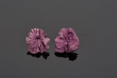 null JAR


Paire de clips d’oreilles en forme de violette ou pensée de couleur violette...