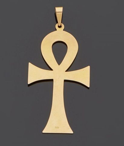 null Cross with handles (cross of life) in yellow gold, 18k 750‰.


H. 7.20 cm Weight...