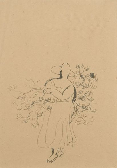 Raoul DUFY (1877-1953) 
Femme au chapeau,...