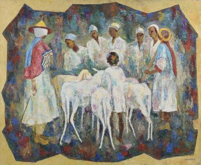 null Germaine NORDMANN (1902-1997)


Moroccan shepherds


Oil on canvas.


Signed...