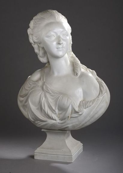 null According to Augustin PAJOU :


Bust of Madame du Barry in biscuit and enamelled...