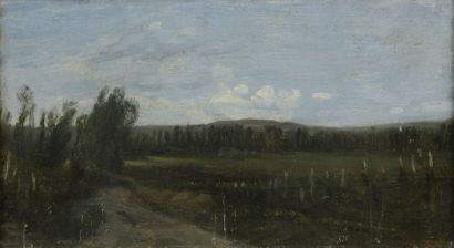 null Adolphe-Félix CALS (1810-1880)


Paysage, effets de lumière, 1855


Huile sur...