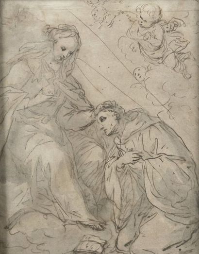 null École ITALIENNE du début du XVIIIe siècle


La Vierge bénissant saint Dominique


Plume...