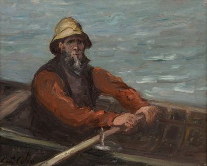 null Gustave COLIN (1828-1910)


Pêcheur basque


Huile sur panneau.


Signée en...