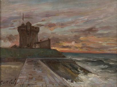 null Gustave COLIN (1828-1910)


Fortress at dusk


Oil on panel.


Signed lower...
