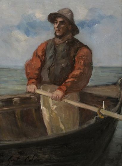 null Gustave COLIN (1828-1910)


Major Pilot


Oil on panel.


Signed lower left.


35...