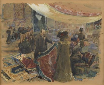 null Abel TRUCHET (1857-1918)


Le vendeur de tapis des grands magasins, 1899


Aquarelle...