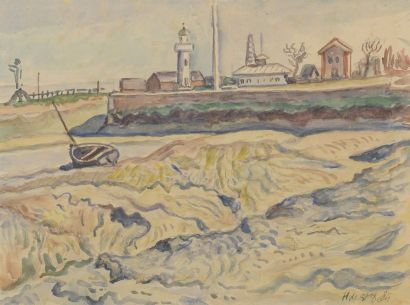 null Henri de SAINT-DELIS (1878-1949)


The port of Honfleur at low tide


Watercolour.


Signed...